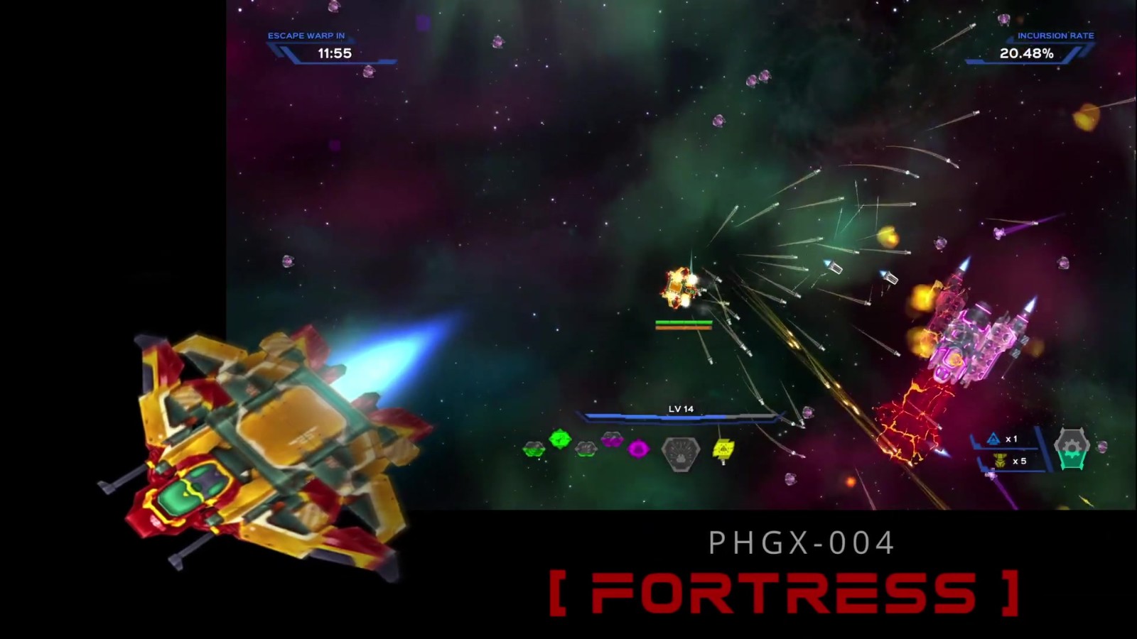 太空射击游戏《PhaigeX:超时空幸存者》面向PC公布4
